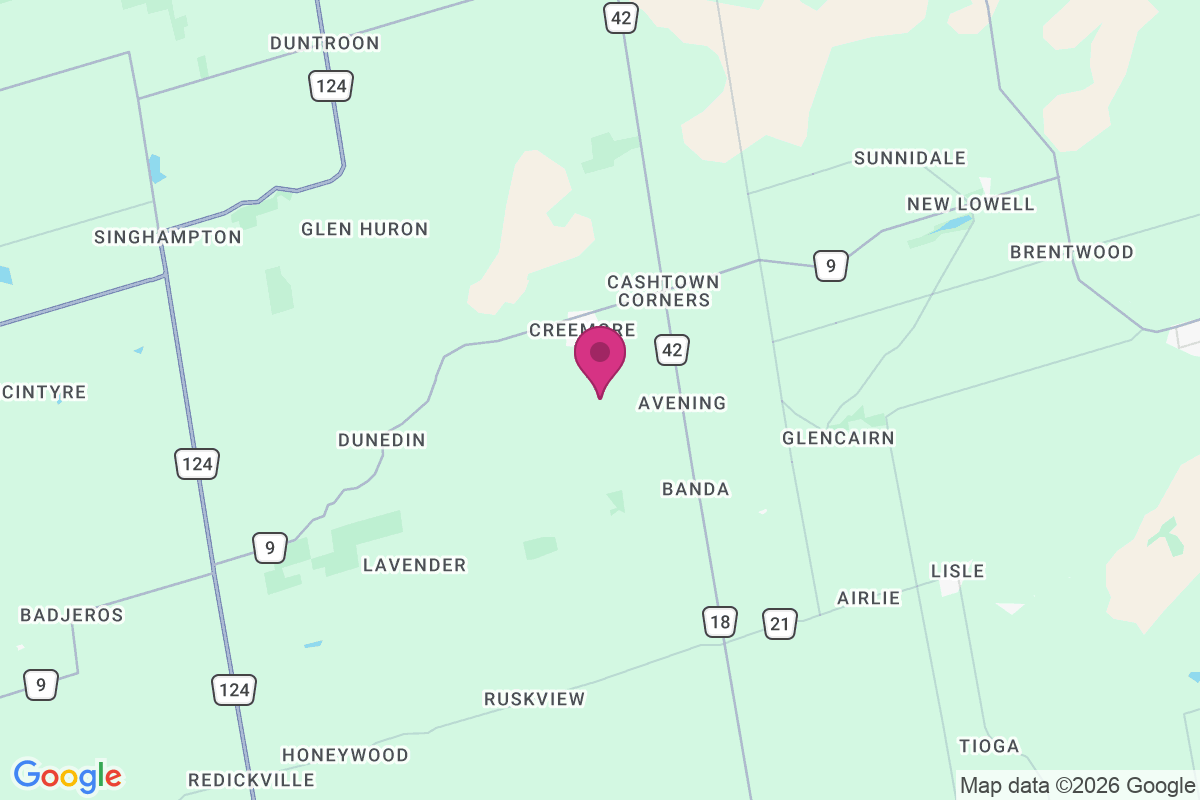 Creemore map