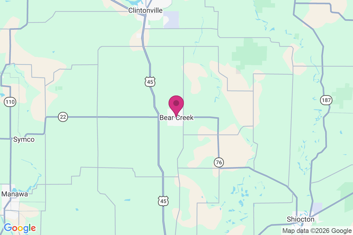 Bear Creek map