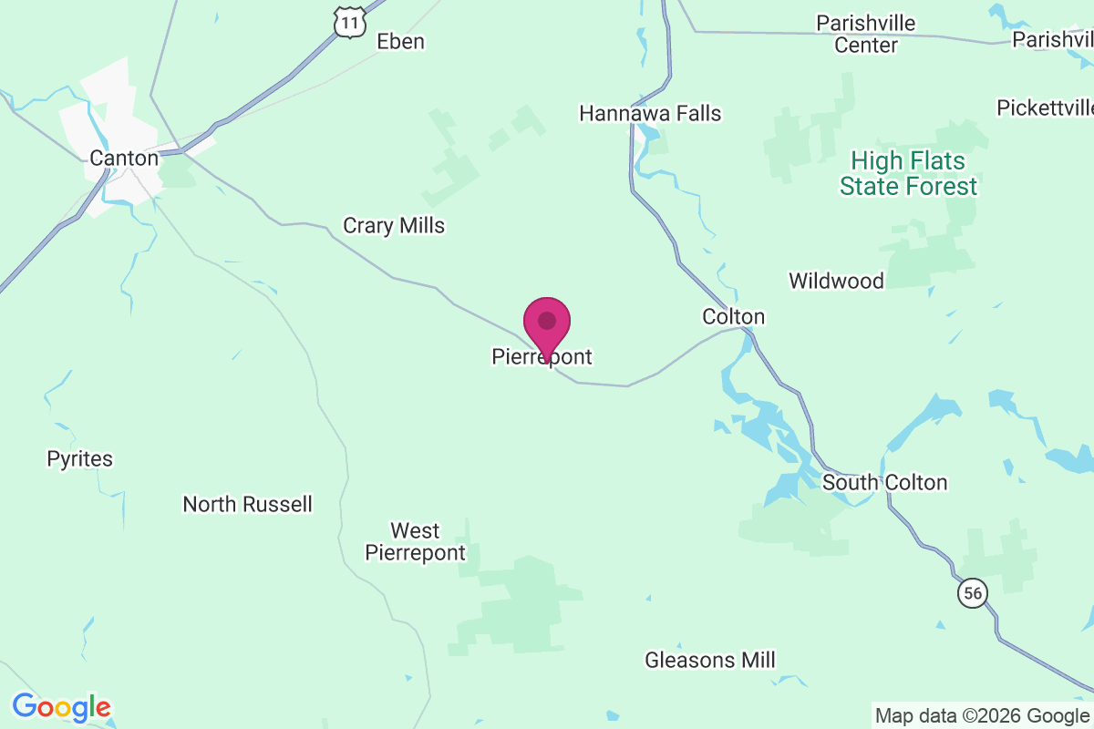 Pierrepont map