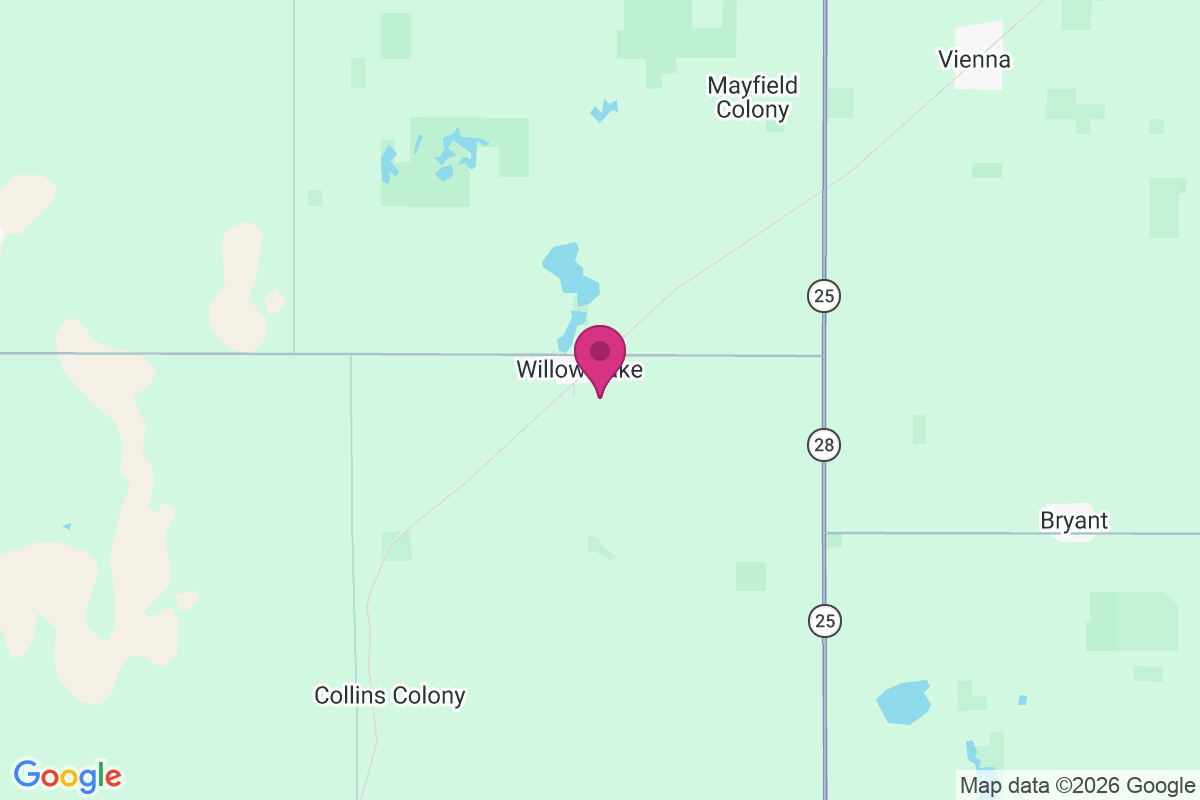 Willow Lake map