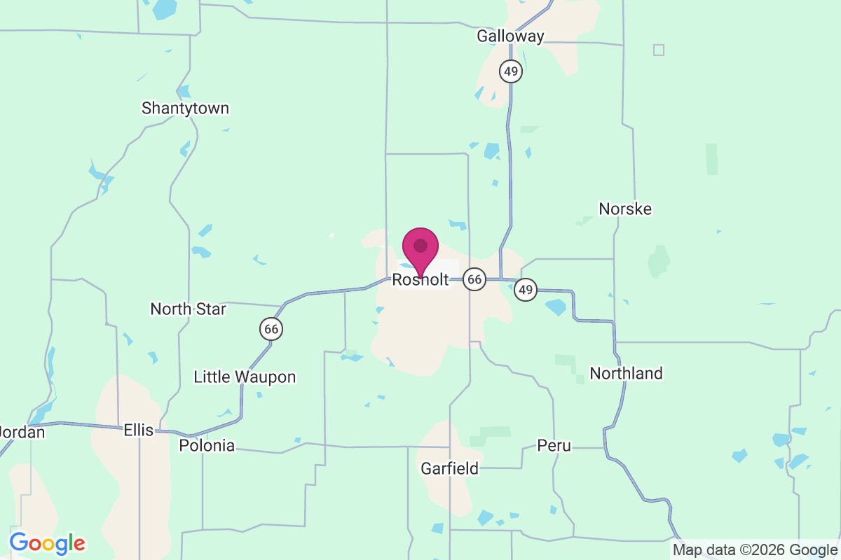 Rosholt map