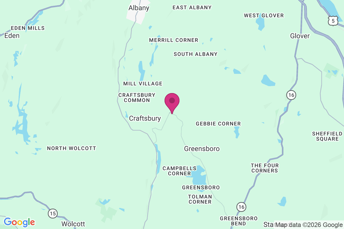 East Craftsbury map
