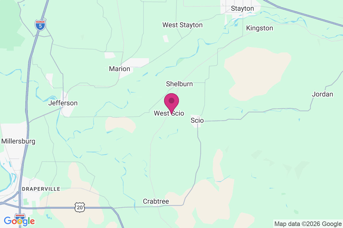 West Scio map