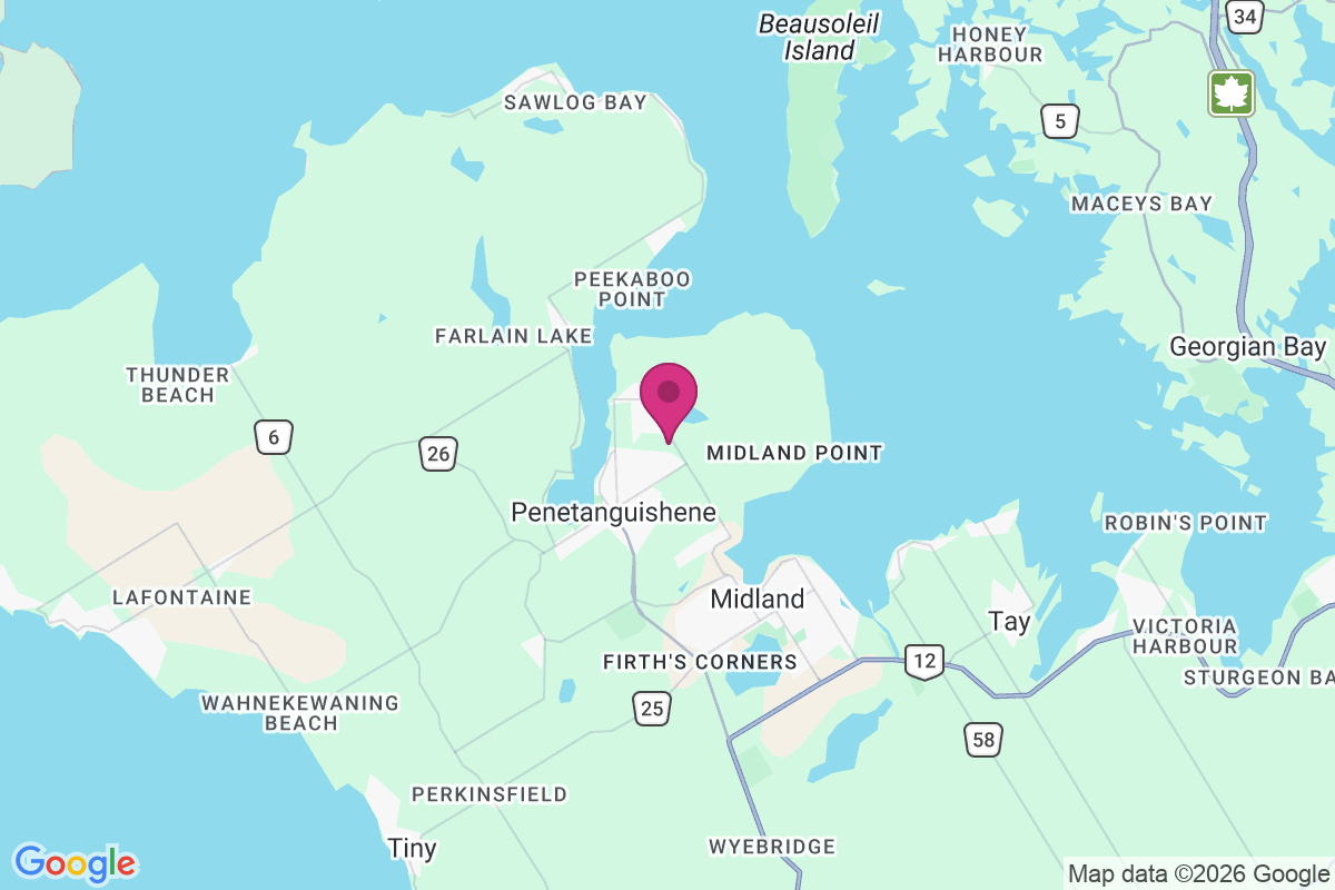 Penetanguishene map