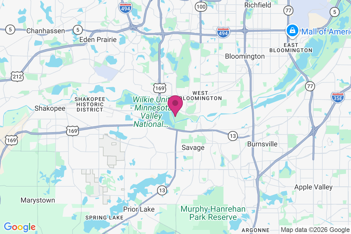 Bloomington Ferry map