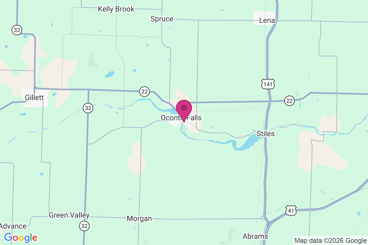 Oconto Falls map