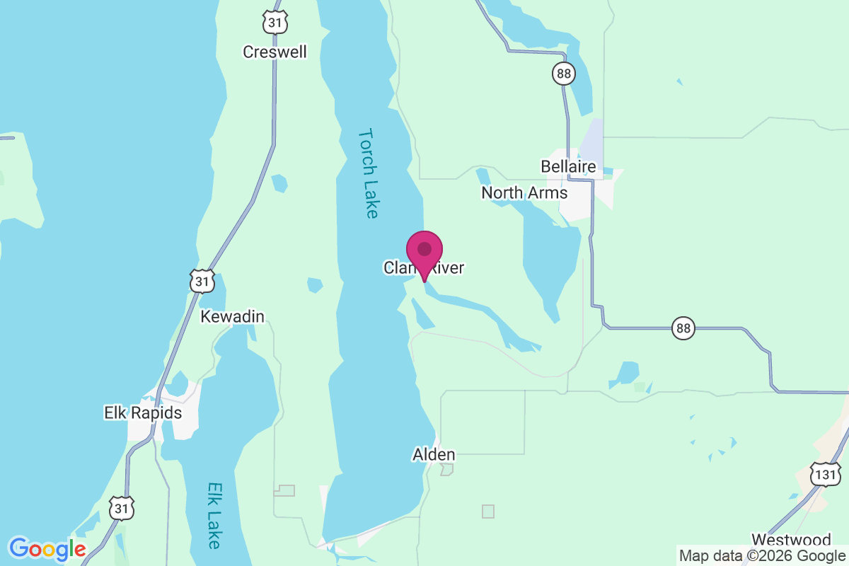 Clam River map
