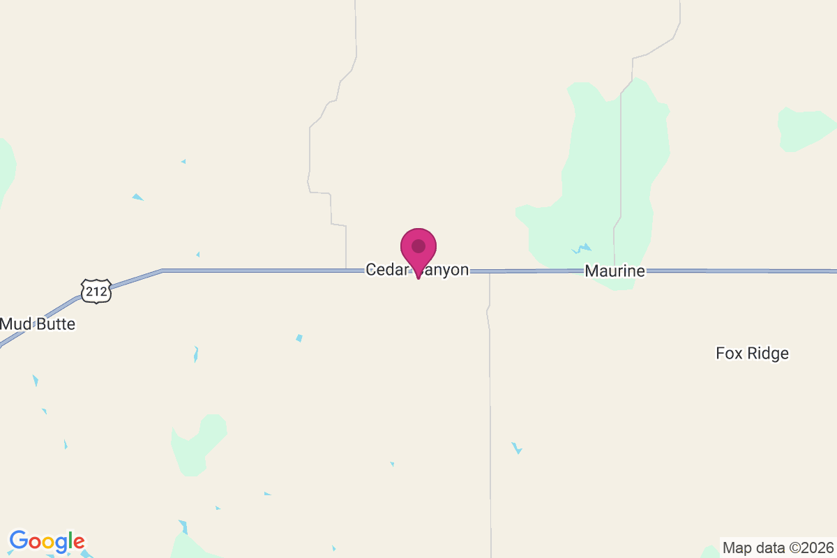Cedar Canyon map