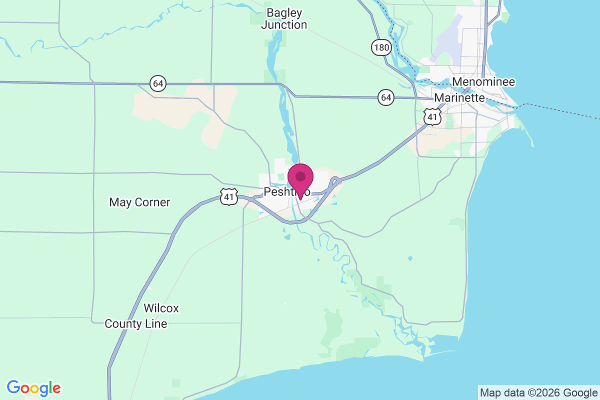 Peshtigo map