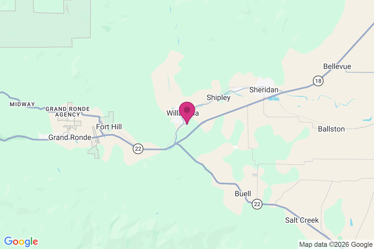 Willamina map