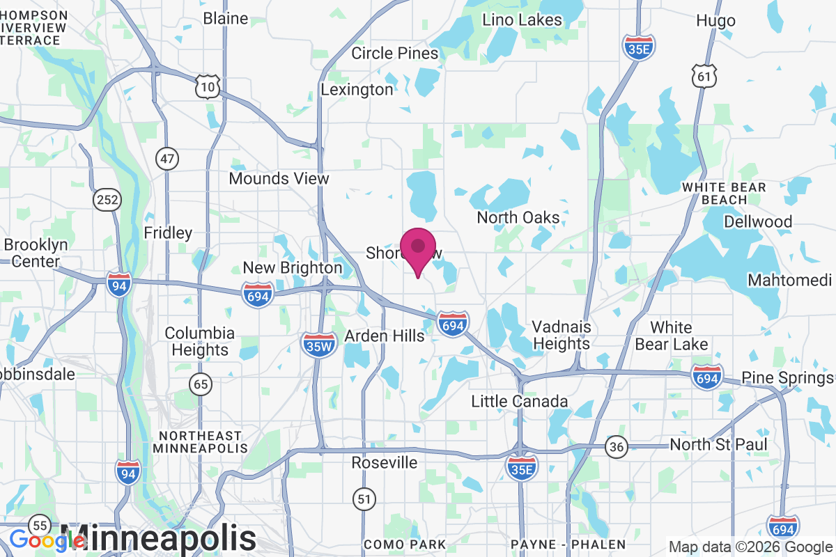 Shoreview map