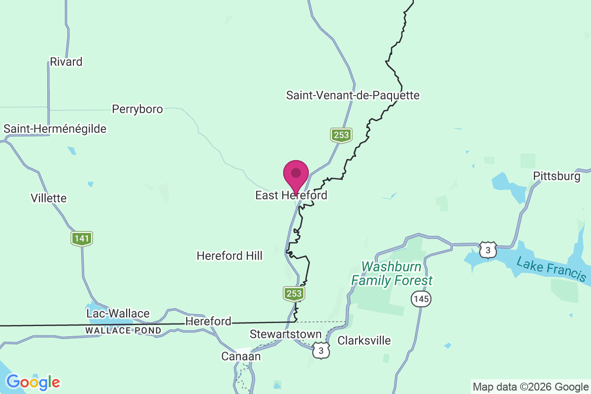 East Hereford map