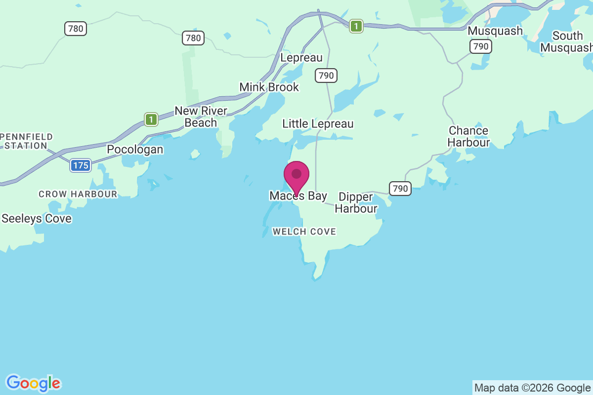 Maces Bay map