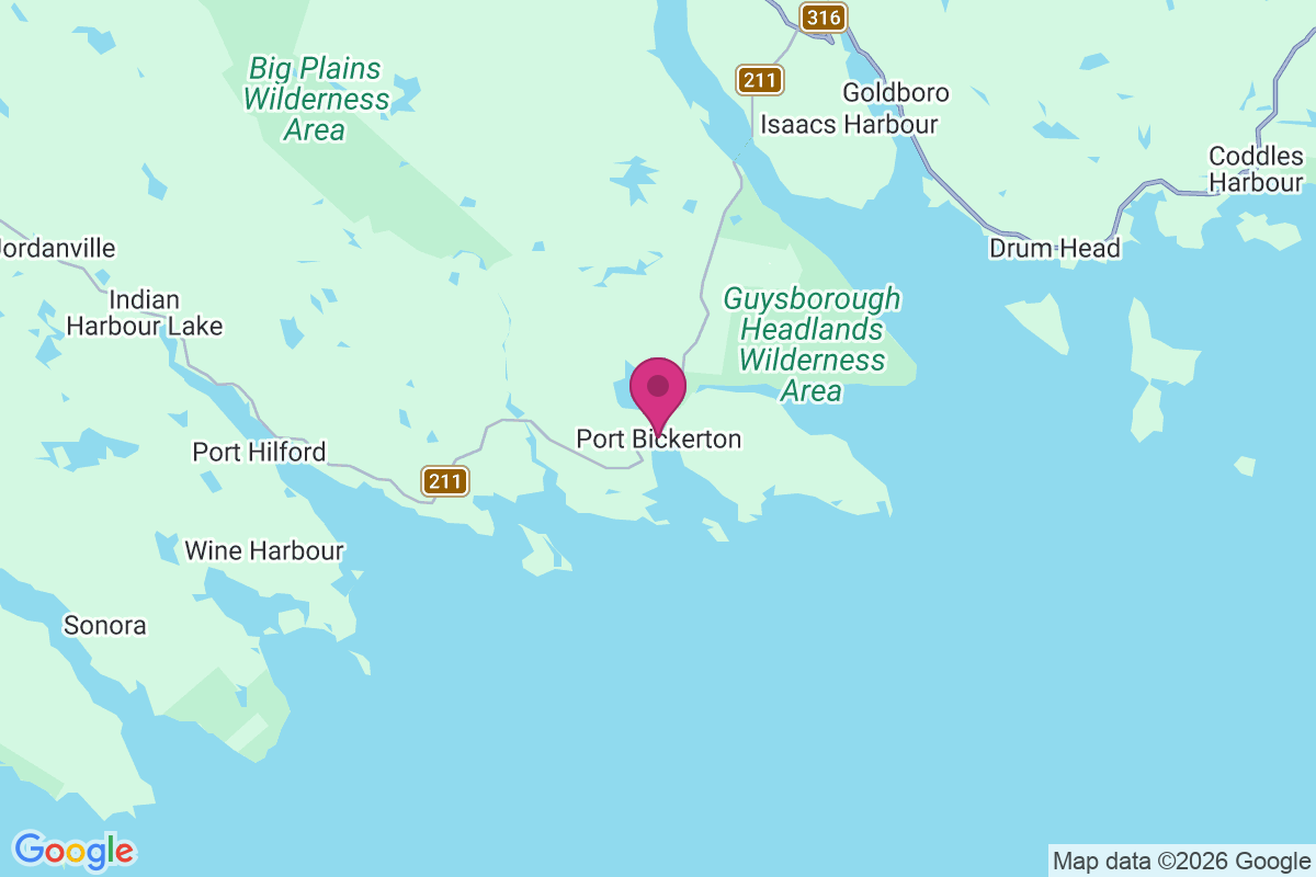 Port Bickerton map