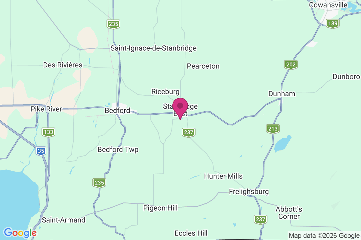 Stanbridge East map