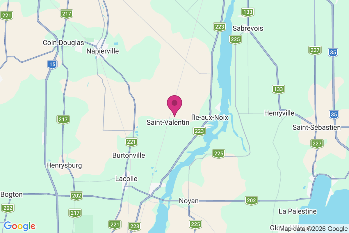 Saint-Valentin map