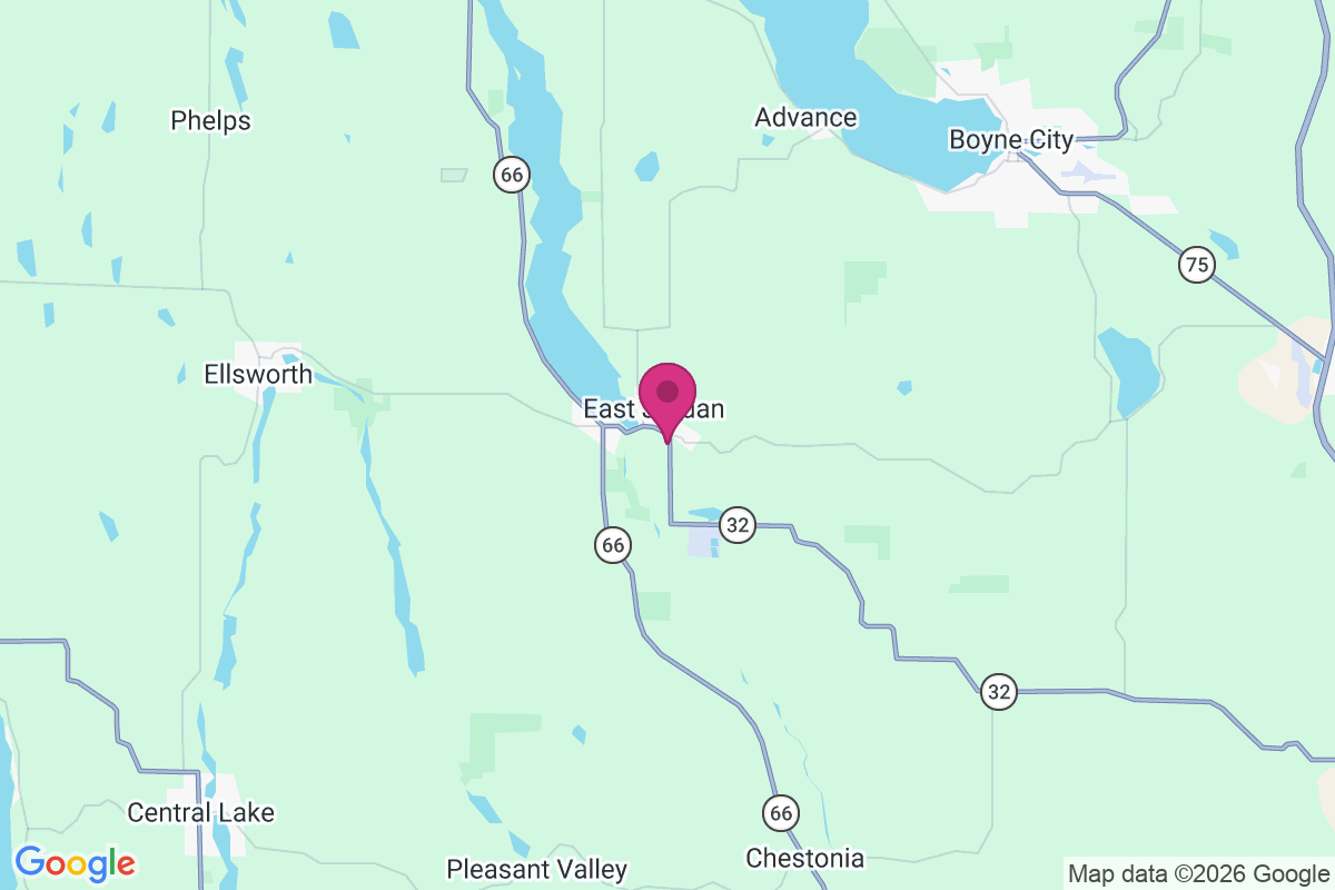 East Jordan map