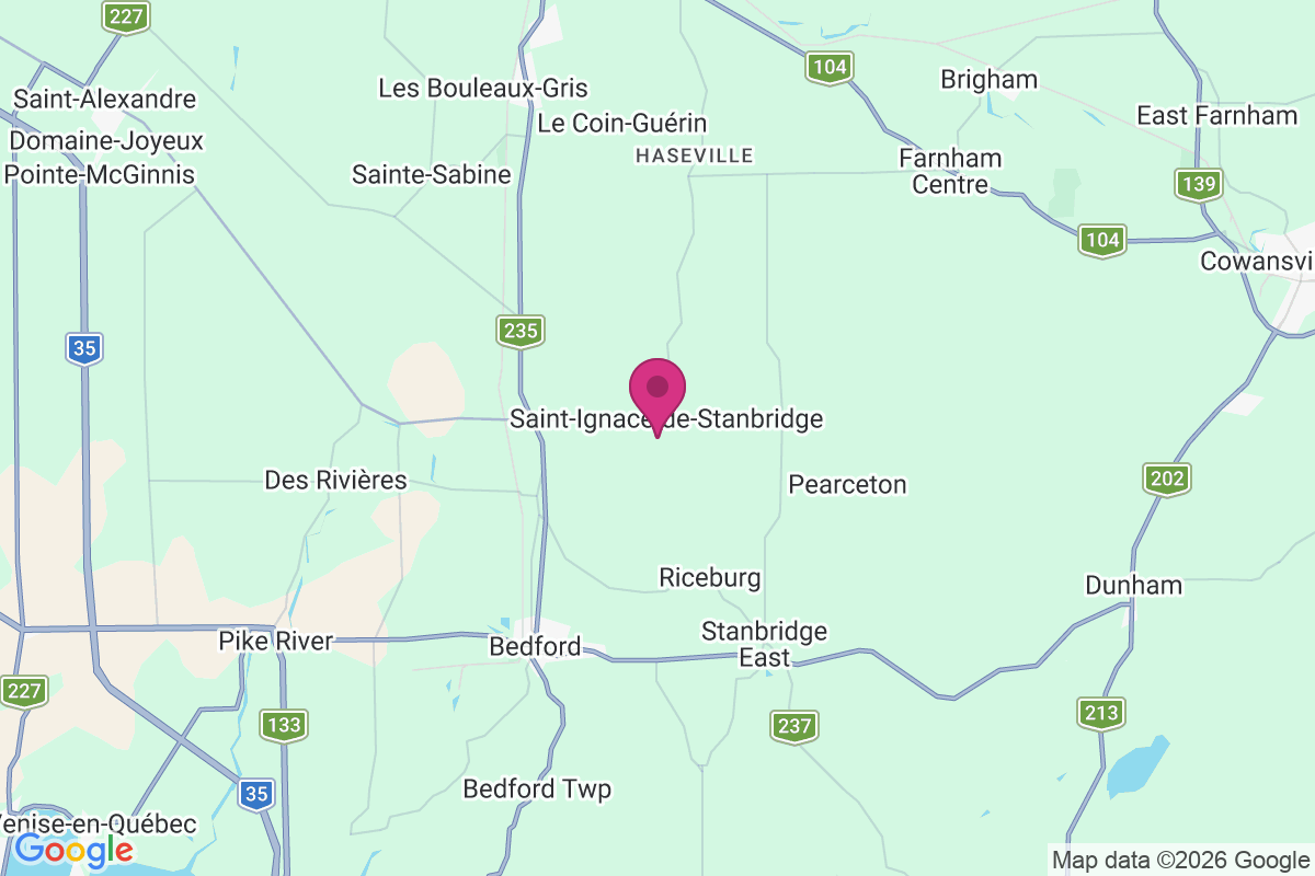 Saint-Ignace-de-Stanbridge map