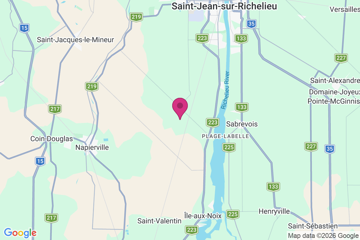 Grande-Ligne map
