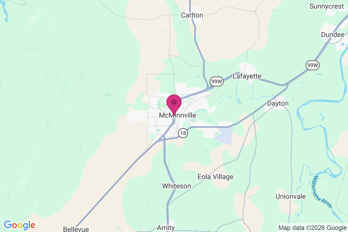Mcminnville map