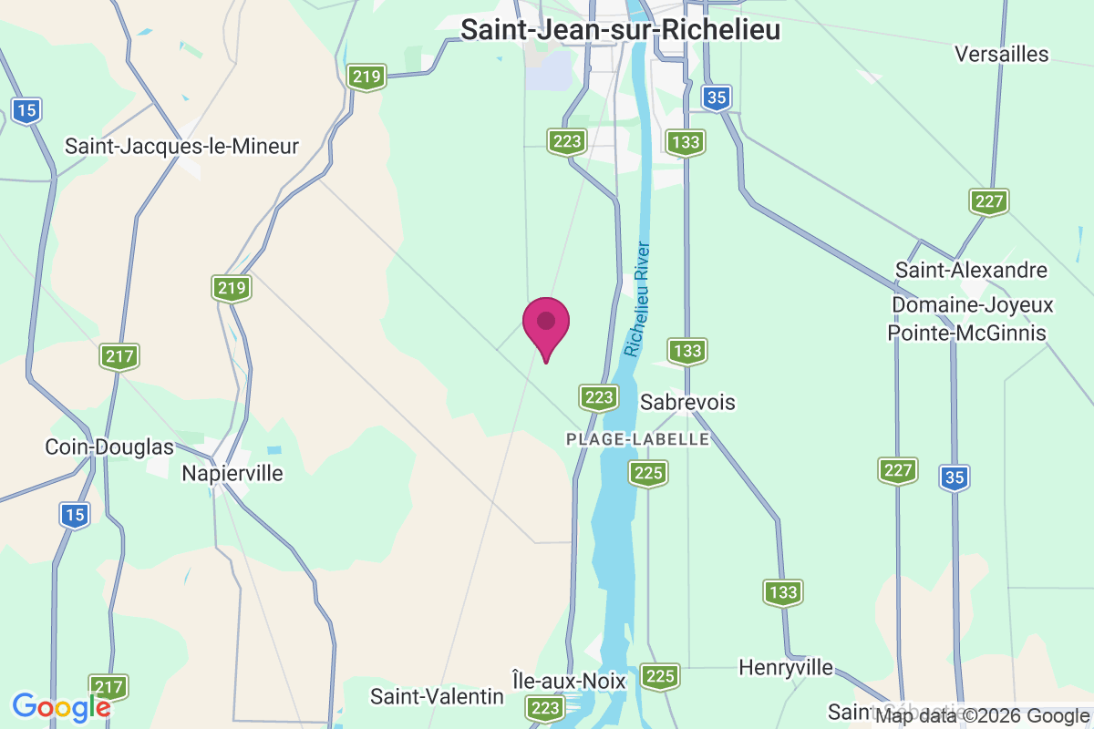 Saint-Blaise-sur-Richelieu map