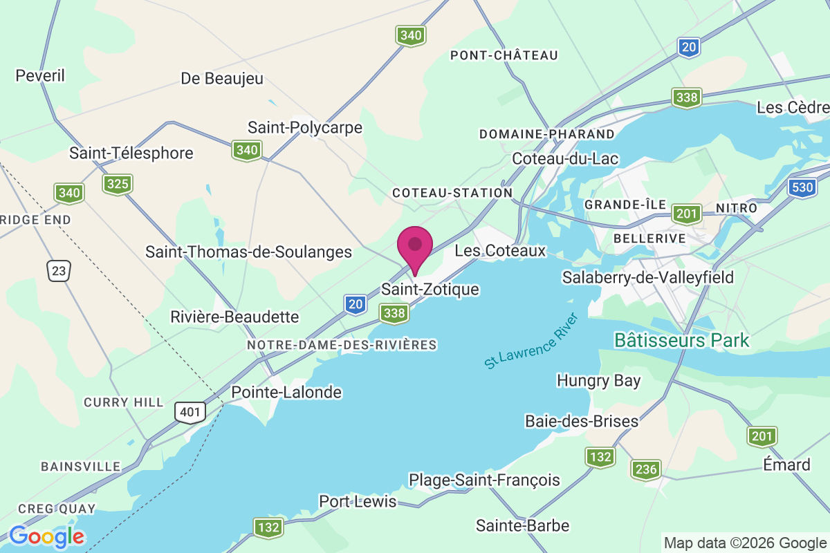Saint-Zotique map