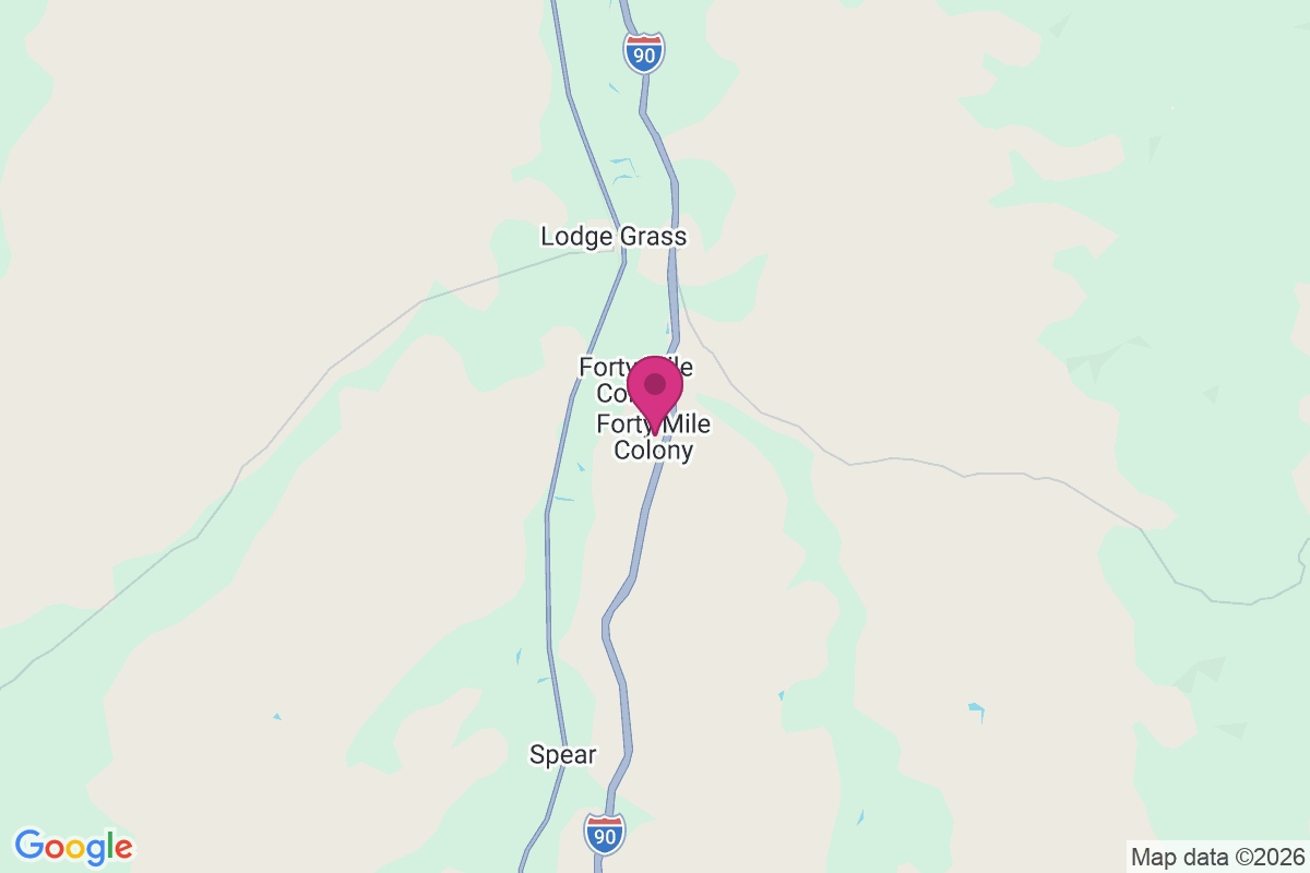 Forty Mile Colony map