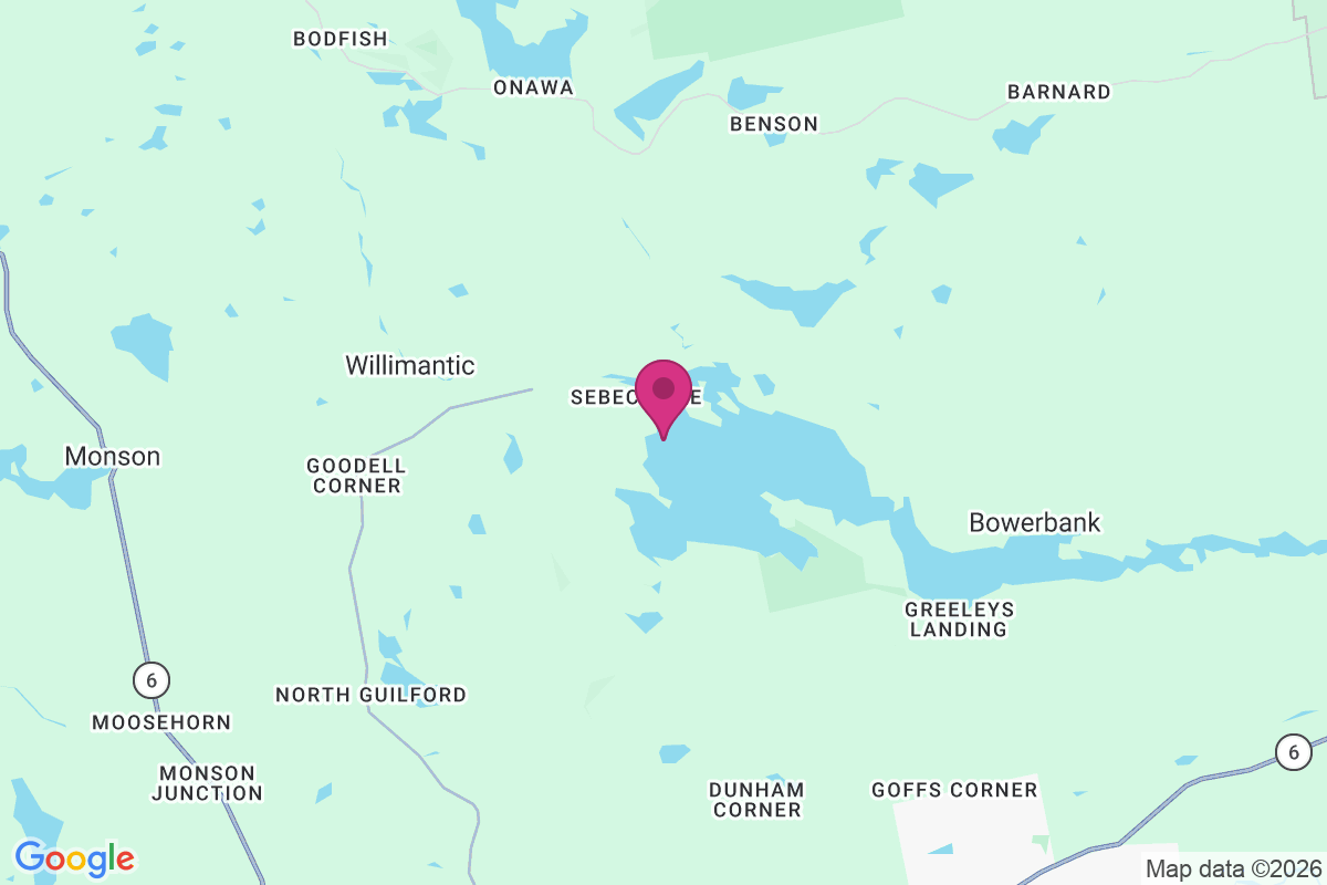 Sebec Lake map