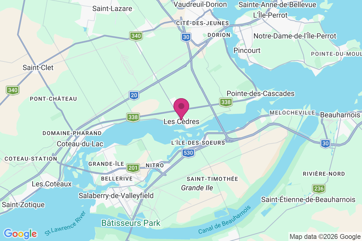 Les Cedres map