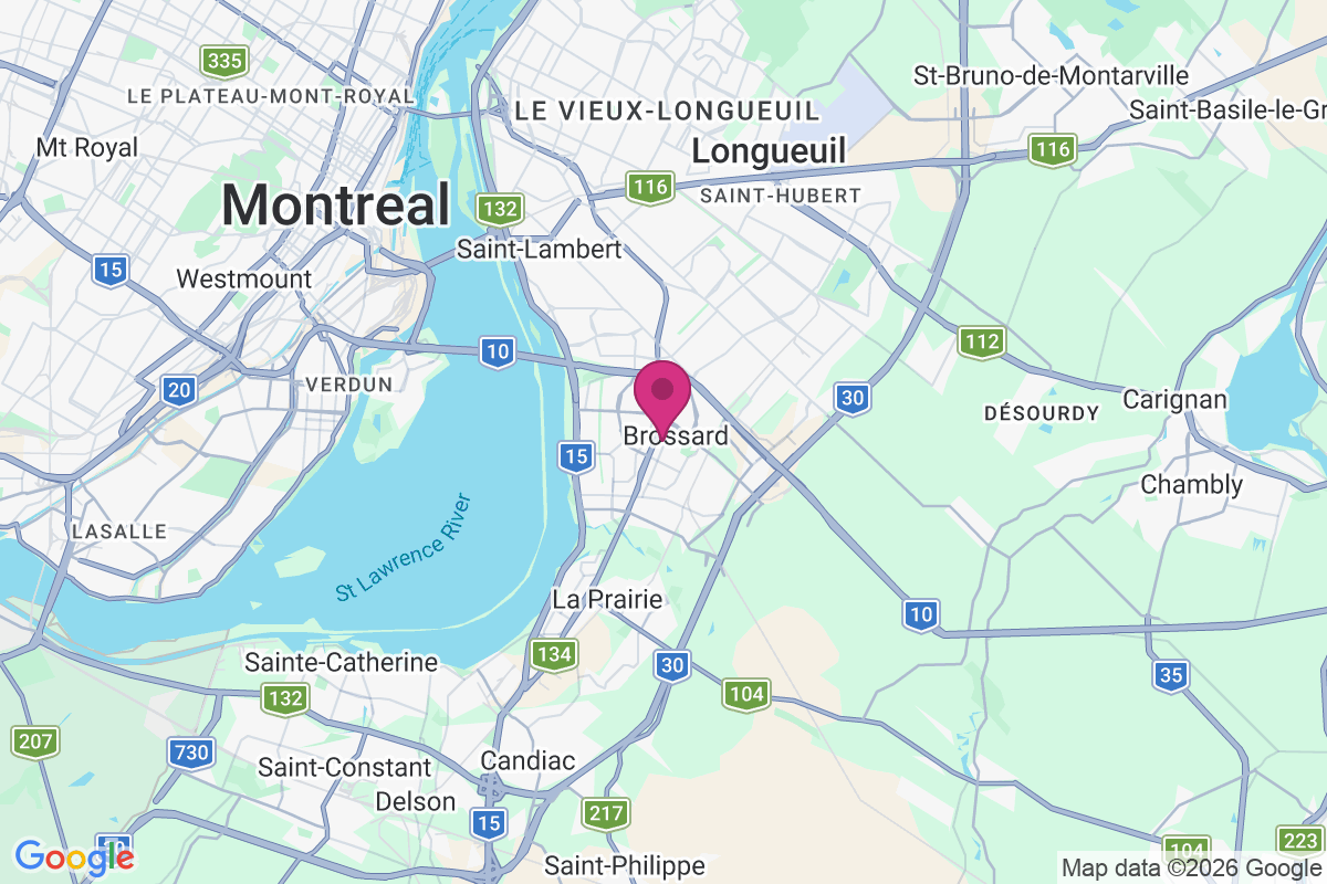Brossard map