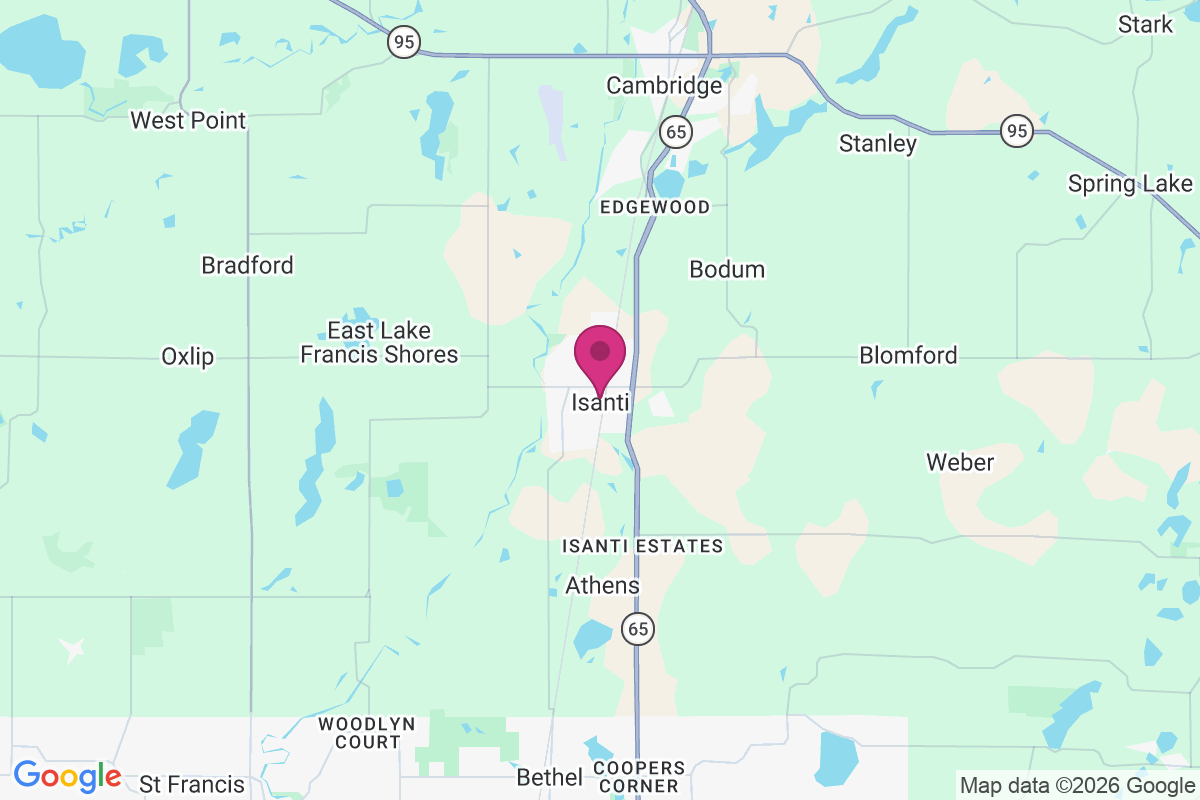 Isanti map