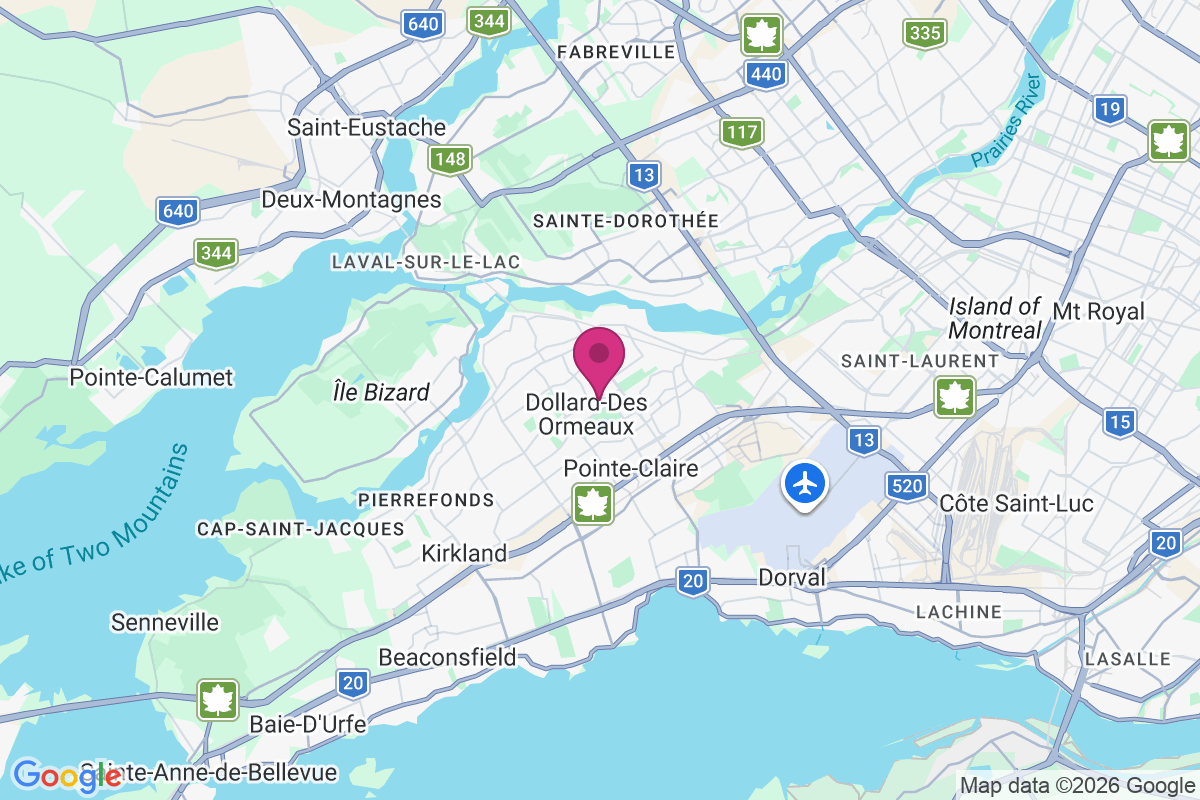 Dollard-des-Ormeaux map