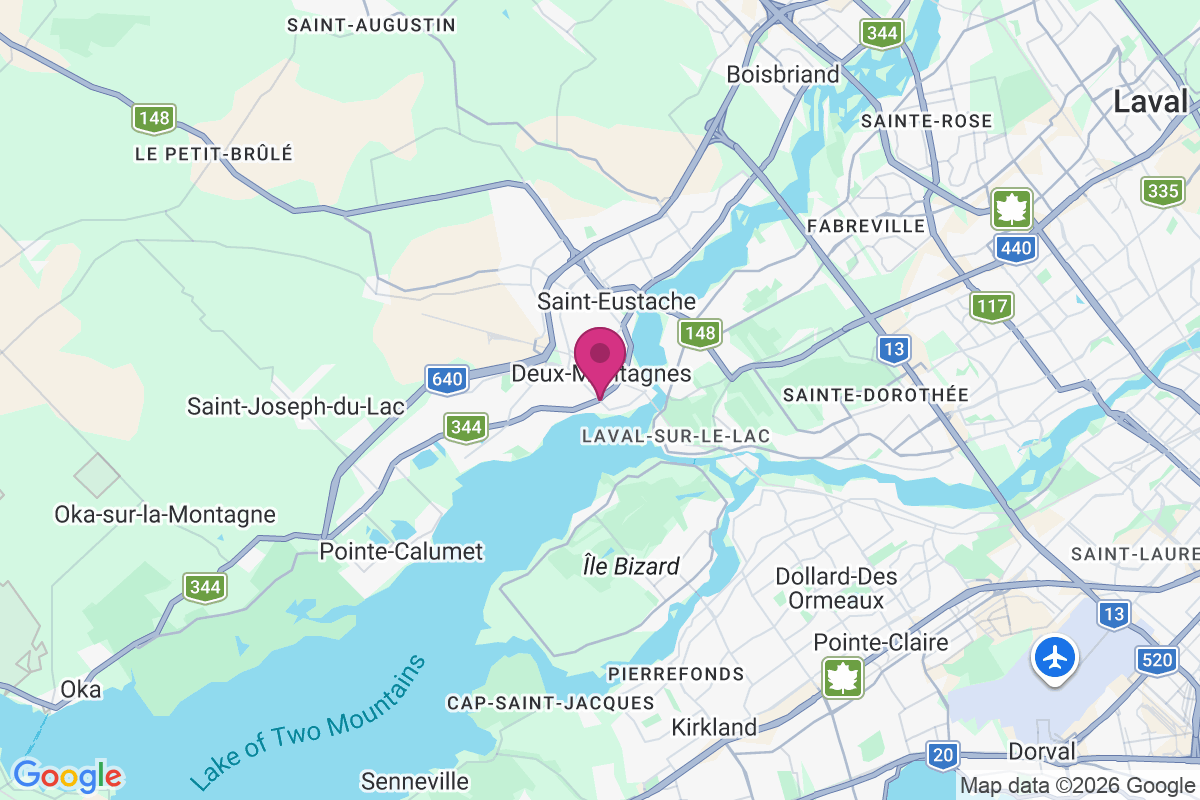Deux Montagnes map