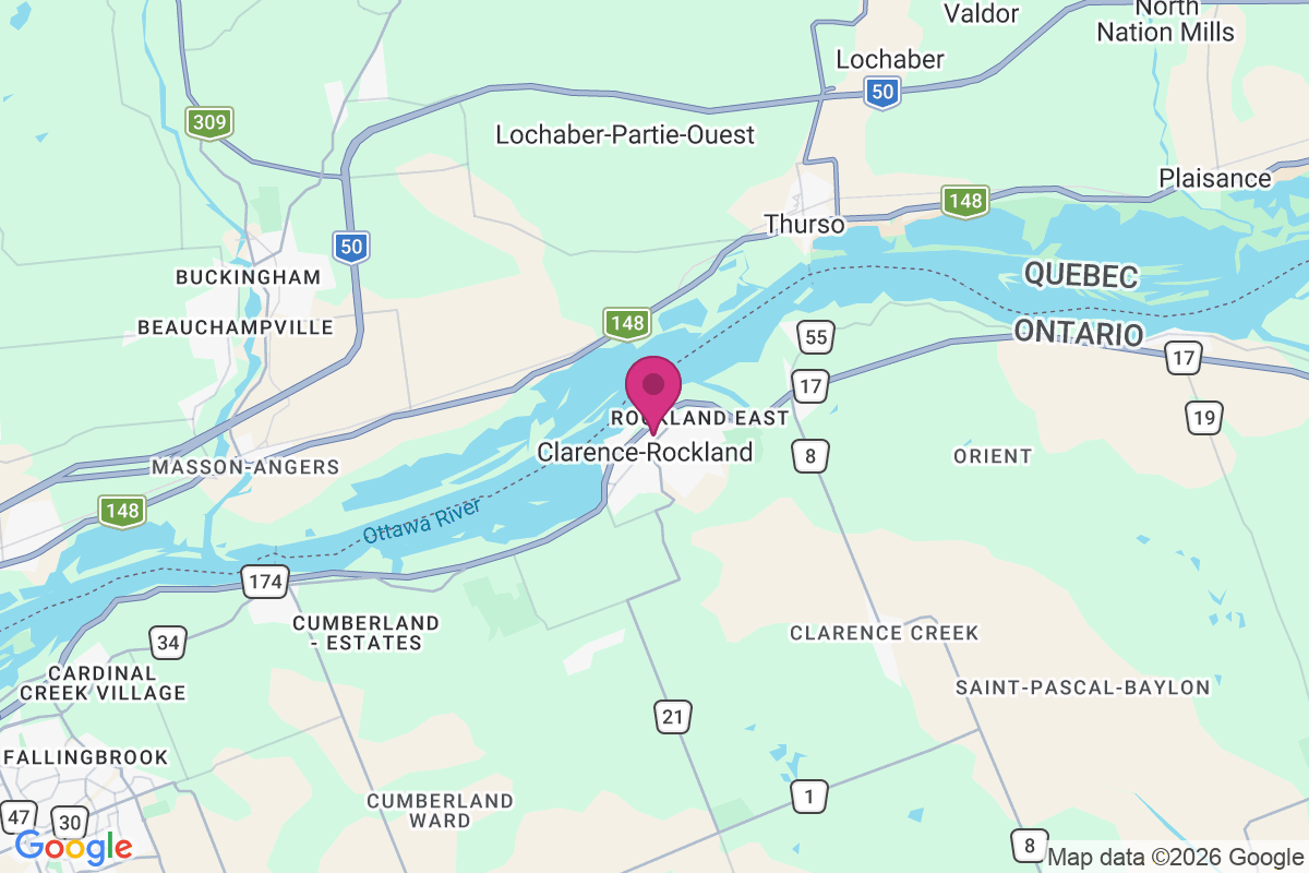 Clarence-Rockland map