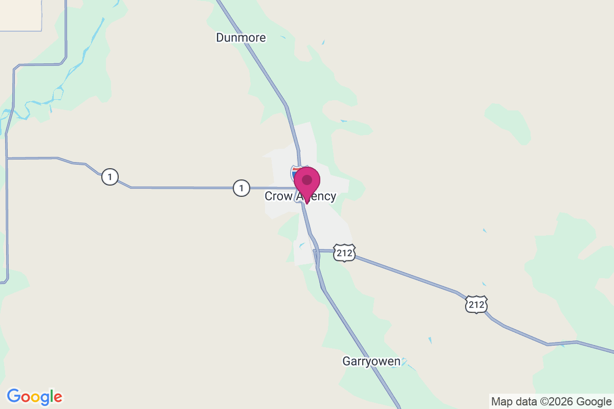 Crow Agency map