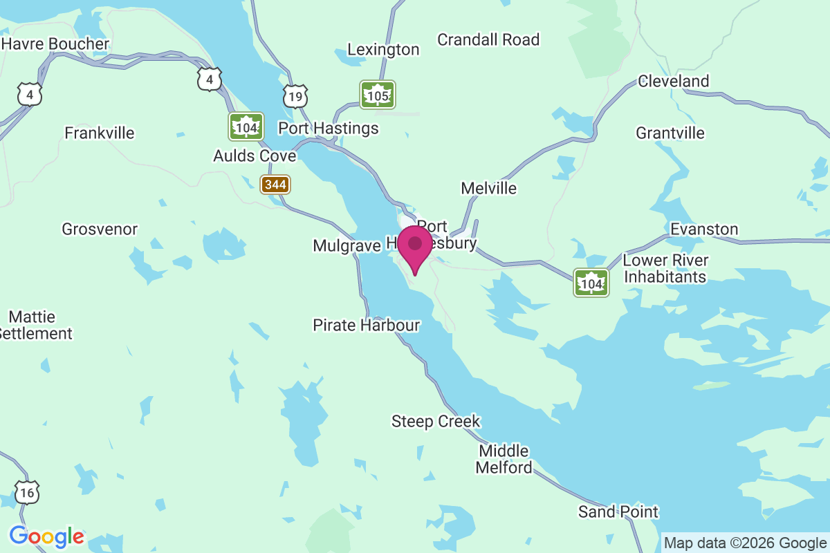 Point Tupper map