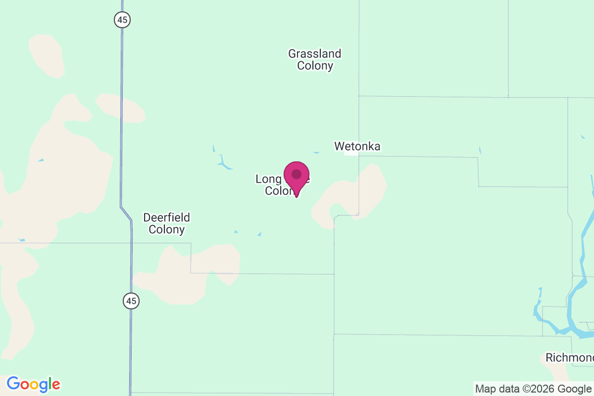Long Lake Colony map