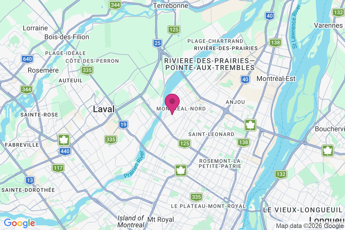 Montreal-Nord map