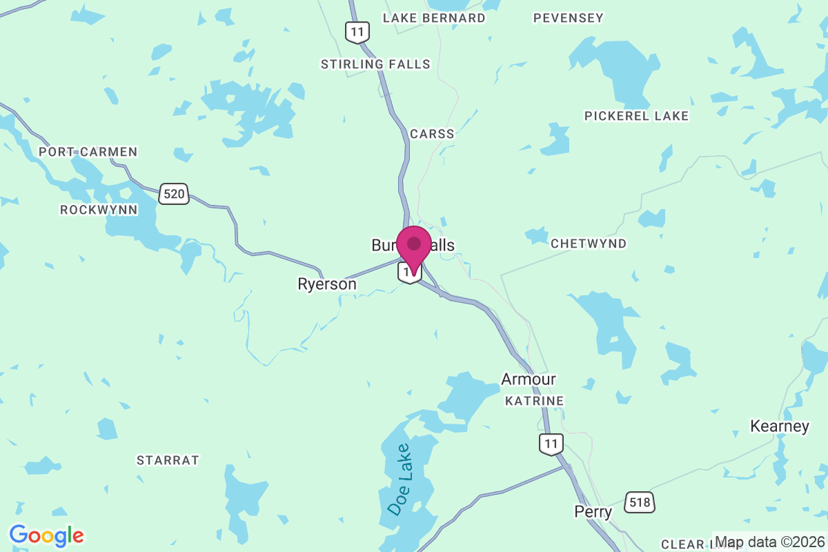 Burk's Falls map