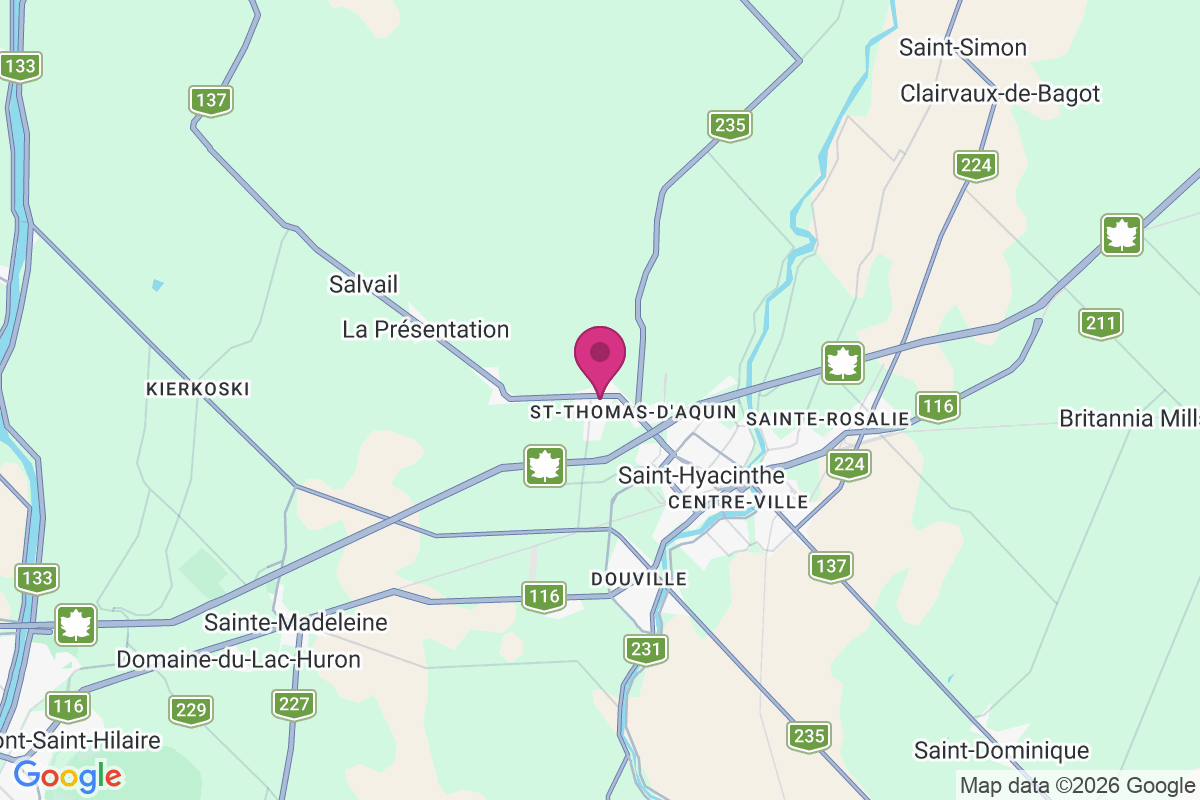 Saint-Thomas-D'Aquin map