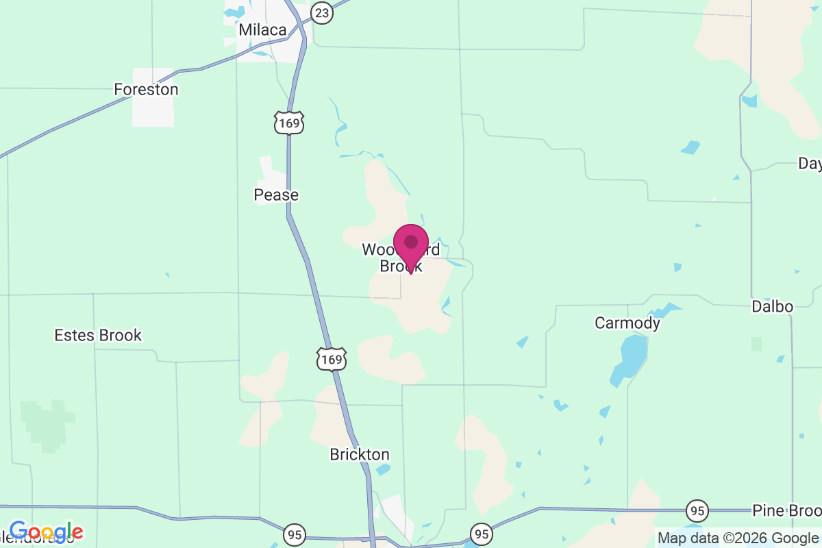 Woodward Brook map