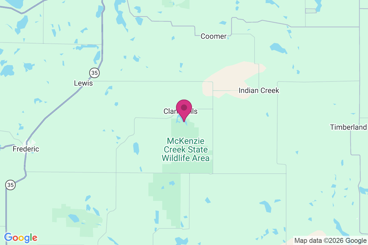 Clam Falls map