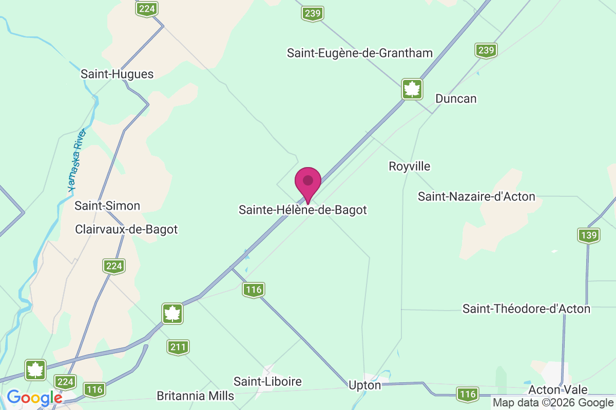 Sainte-Helene-de-Bagot map