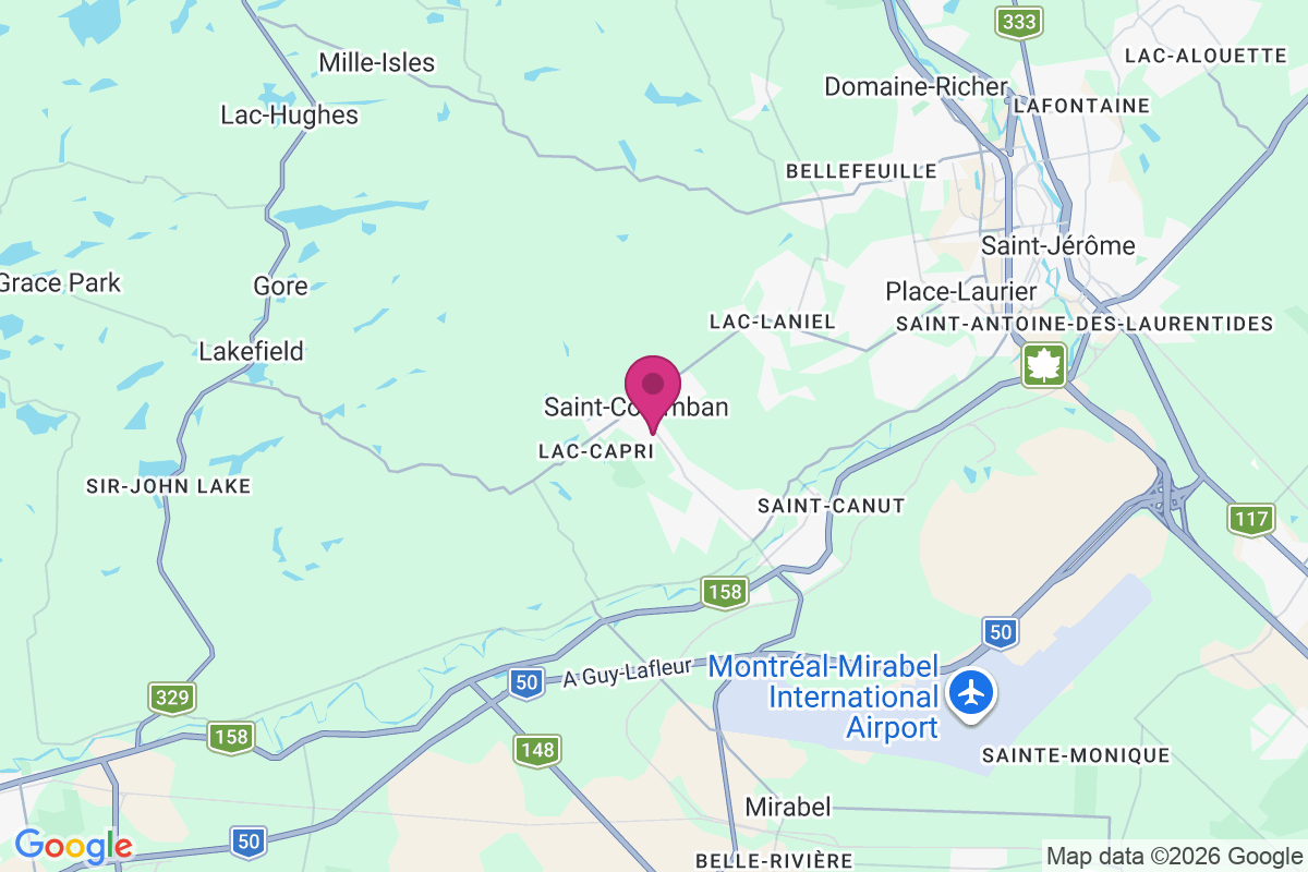 Saint-Colomban map