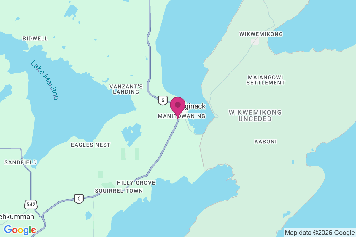 Wikwemikong map