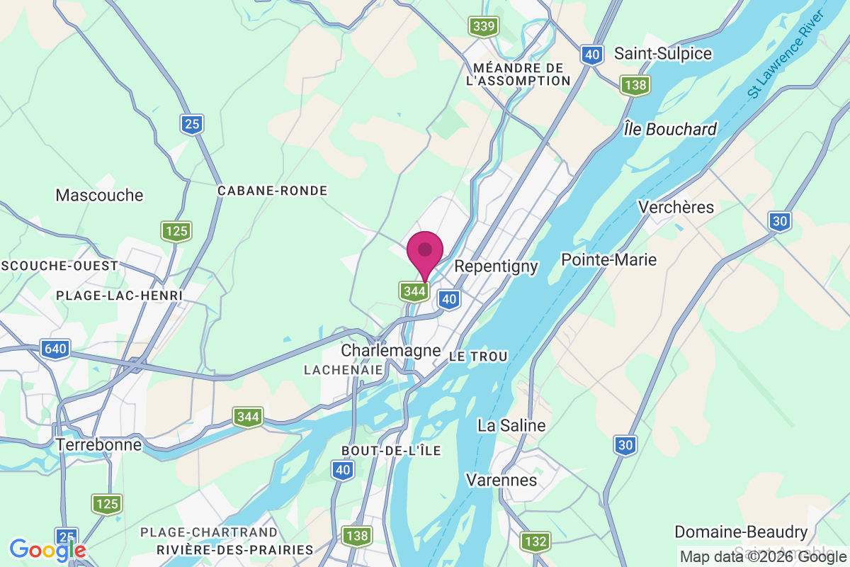 Le Gardeur map