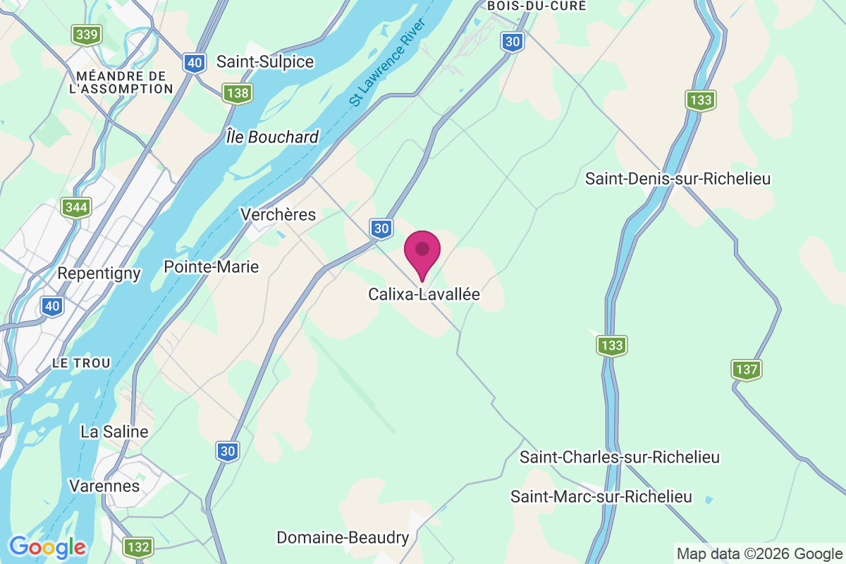 Calixa-Lavallee map