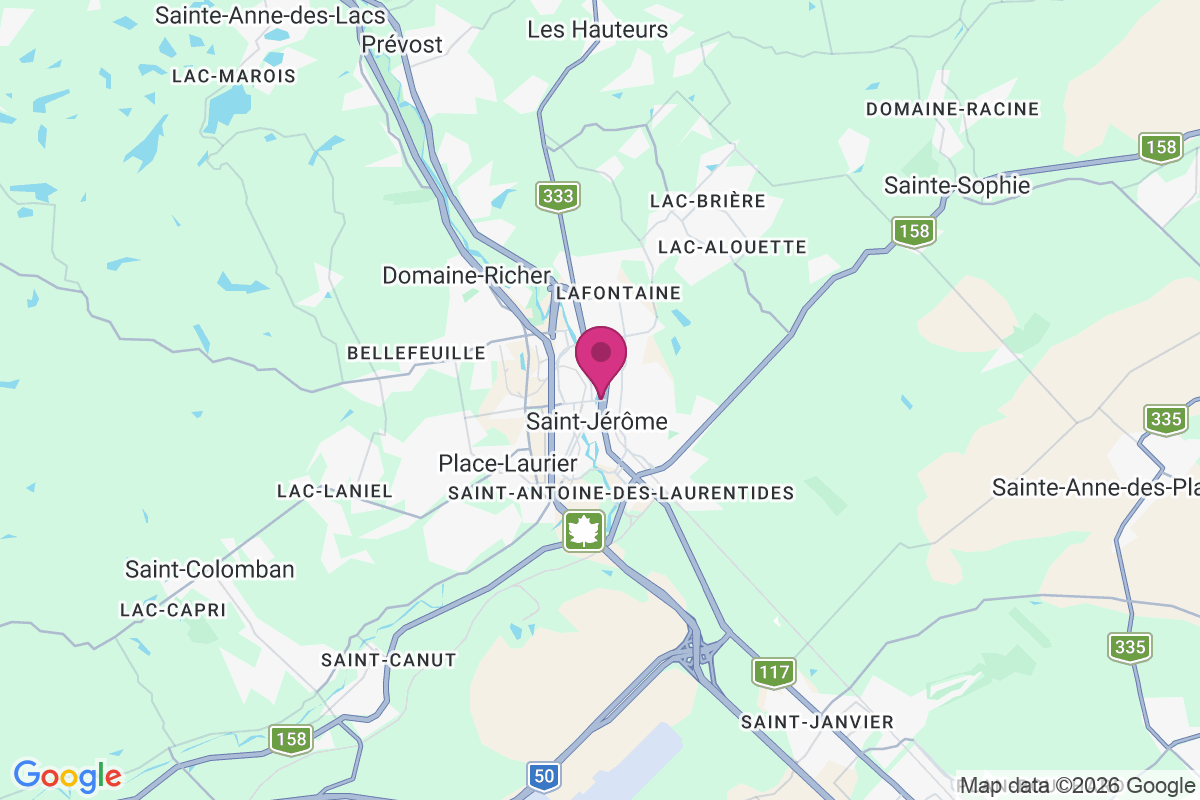 Saint-Jerome map
