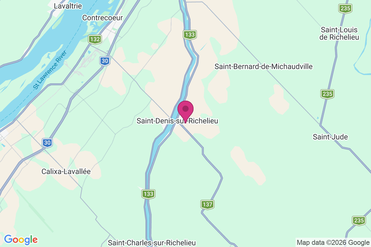 Saint-Denis-sur-Richelieu map