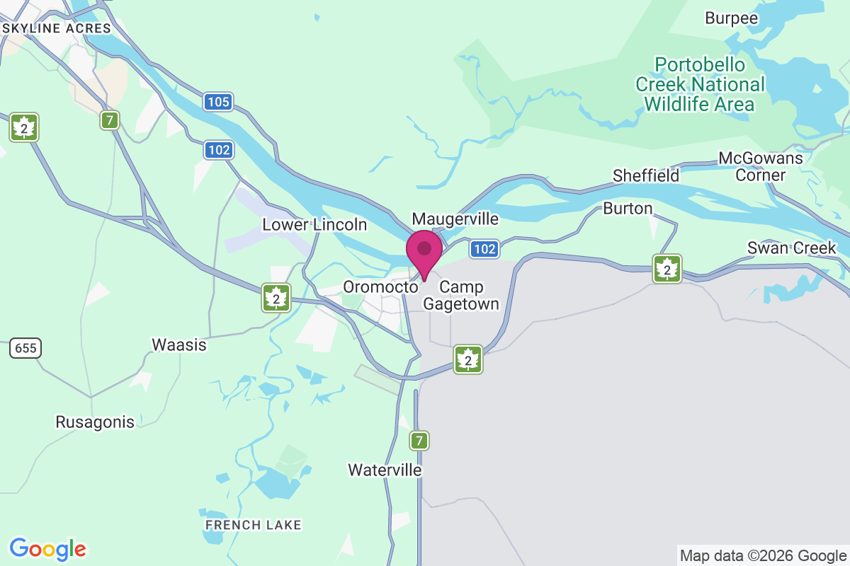 Oronocto map
